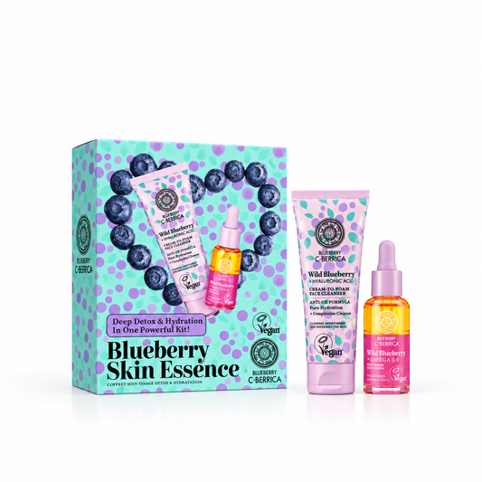 Oblepikha C-Berrica Blueberry Skin Essence – Set Facial Detox e Hidratación