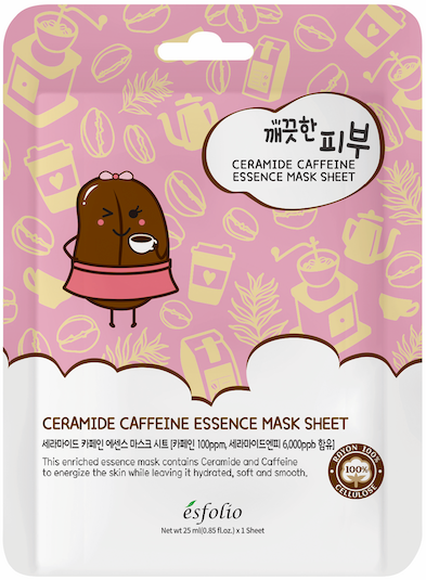 PURE SKIN CERAMIDE CAFFEINE ESSENCE MASK SHEET