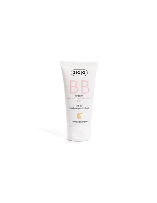 BB cream para piel seca, sensible, deshidratada o normal SPF 15 - Tono Oscuro