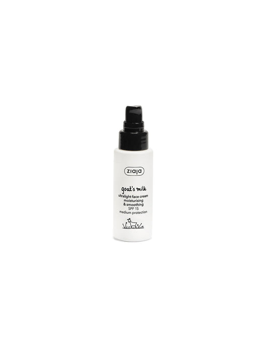 LECHE DE CABRA Crema facial ultralight hidratante y suavizante SPF 15